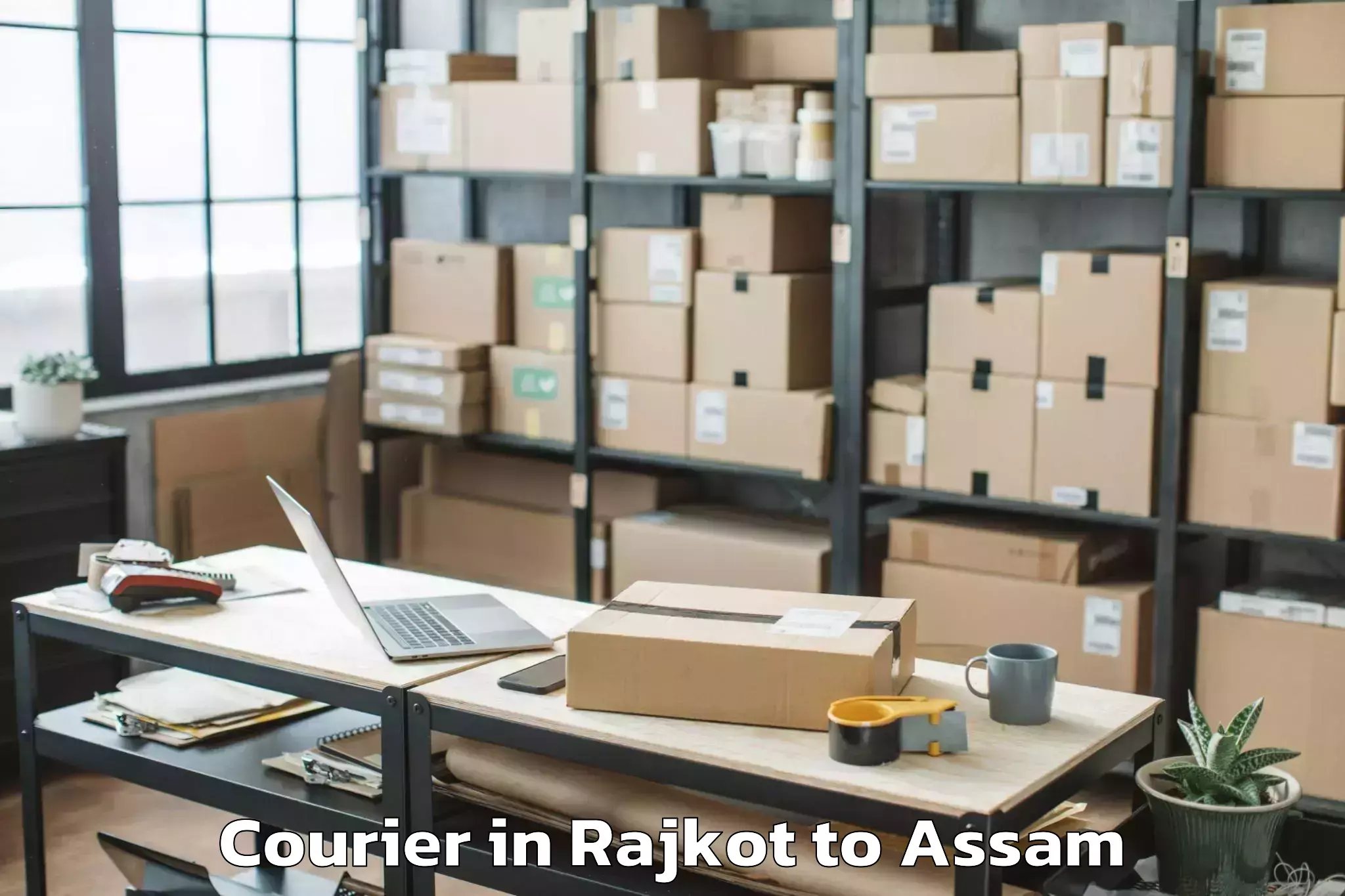 Book Rajkot to Behali Courier Online